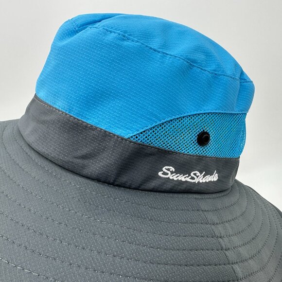 SunShade Bucket Hat w/ Ponytail Slot | UV Protection | Packable Outdoor Cap - Picture 3 of 9